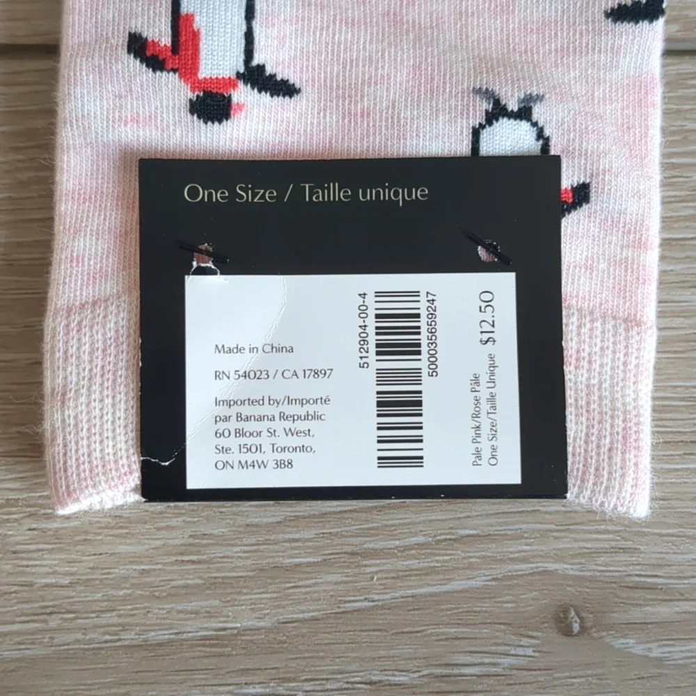 Pink Penguin Socks by Banana Republic - Picture 4 of 5
